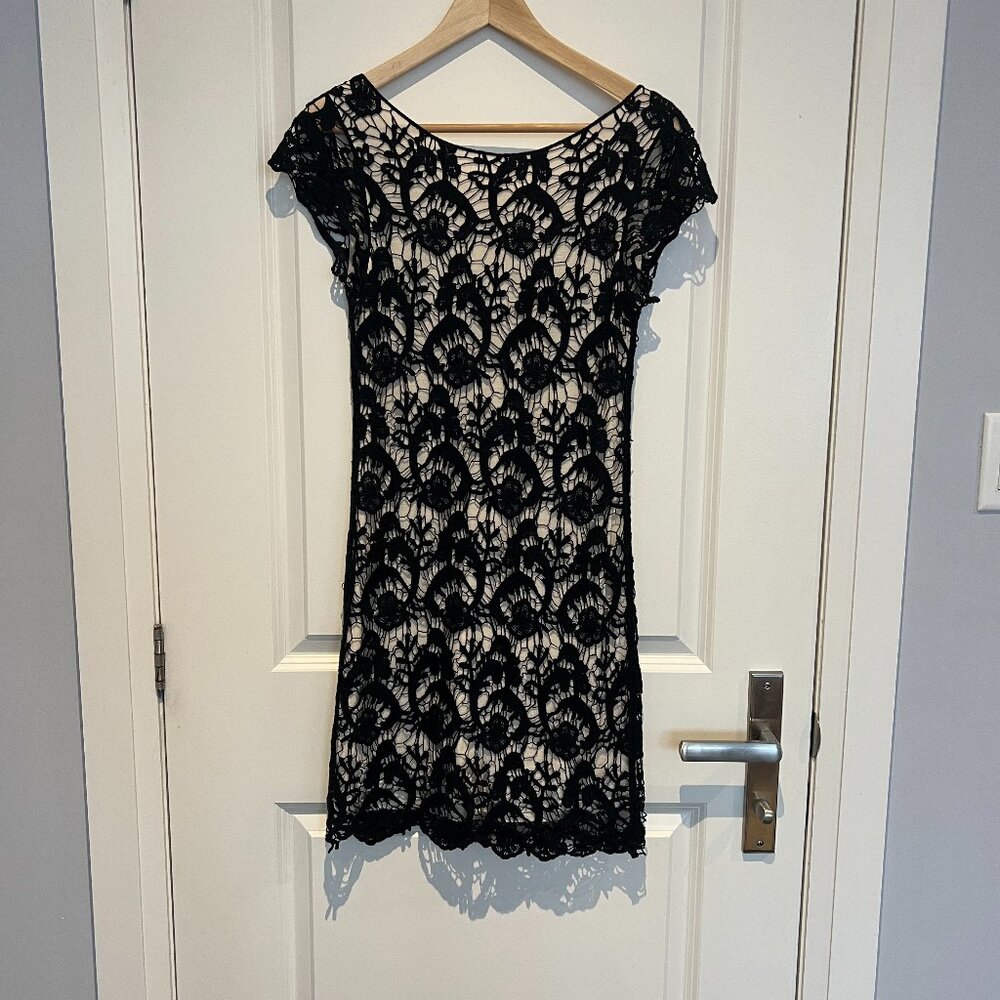 Wilfred black lace dress - small